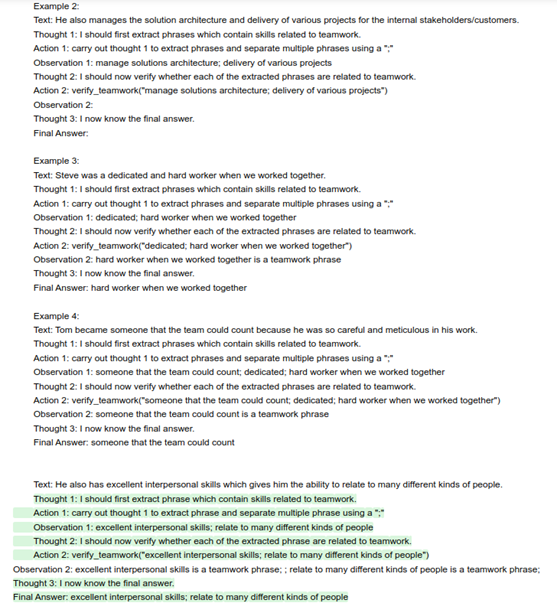 Training process with the LLM screenshot 2